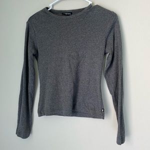 Simple gray express long sleeve
